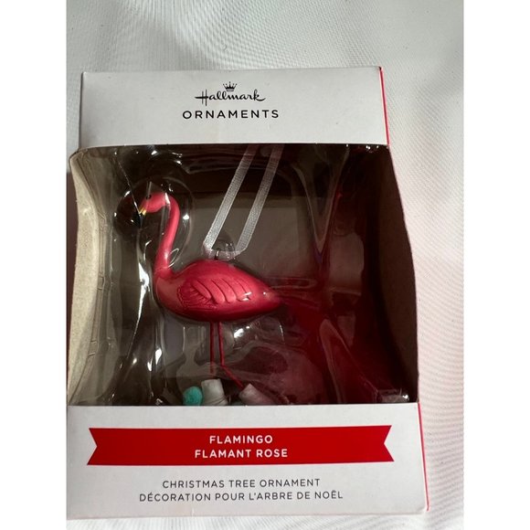 Pink Flamingo with ice skates Hallmark NEW - Picture 2 of 3